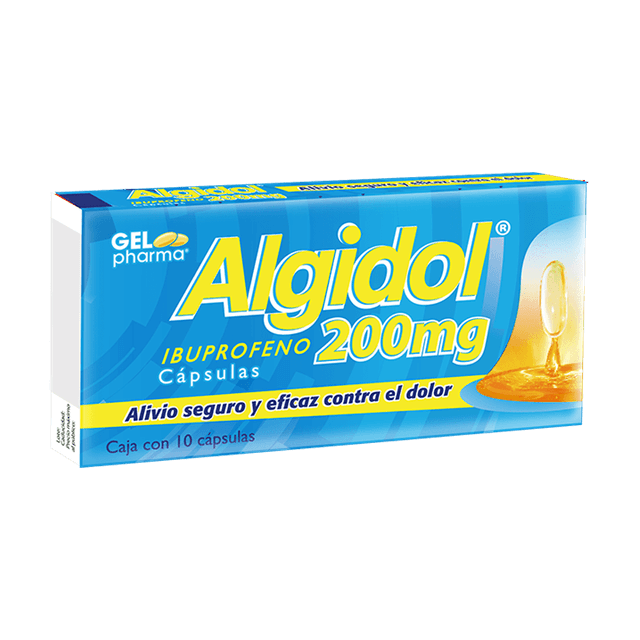 Algidol 200 mg caps caja c/10 