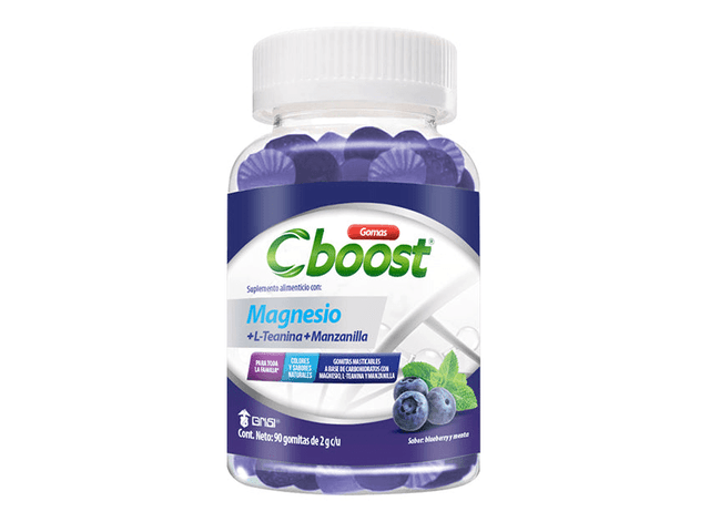 Cboost gomitas frasco c/90 de 2g sabor blueberry