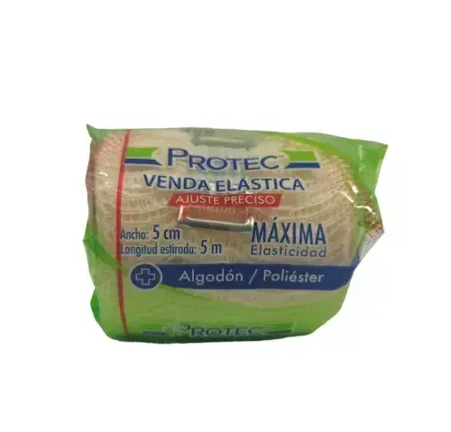 Venda Elástica Protec – 5 cm x 5 m ajuste preciso, máxima elasticidad 