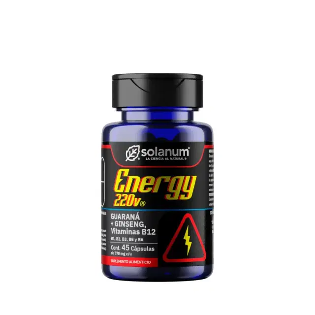 Energy 220v Solanum Guarana + Ginseng Envase Con 45 De 570mg