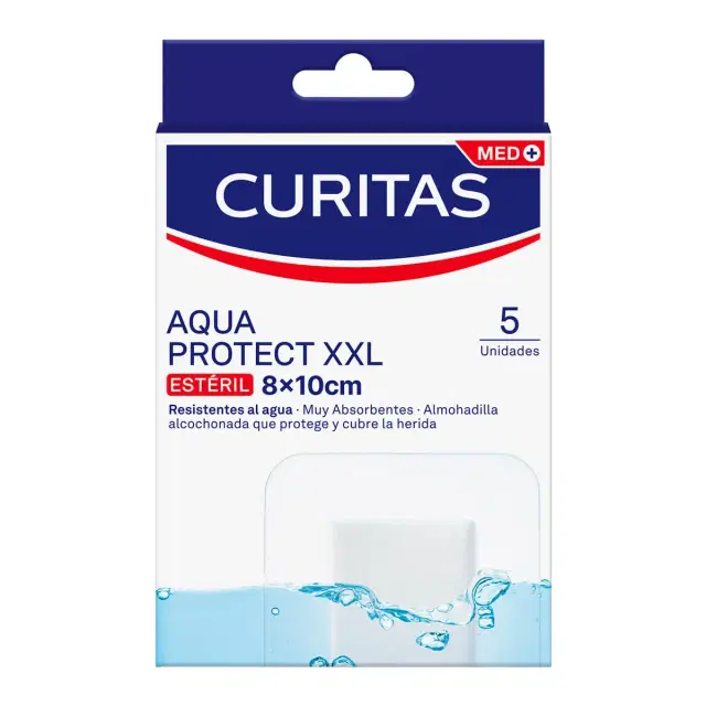 Curitas Aqua Protect XXL 8x10 cm Caja Con 5 Piezas