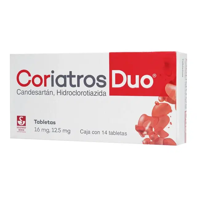 Coriatros Duo 16/12.5 mg – Caja con 14 tabletas