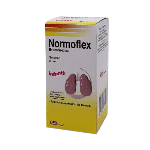 Normoflex Infantil Solución 80 mg Caja con frasco de 100 mL y vaso dosificador