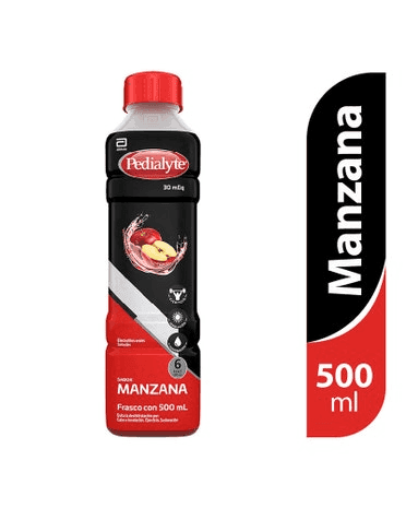 Pedialyte sabor manzana frasco c/500ml