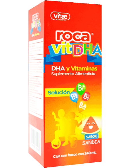 Roca Vit DHA solución multivitamínica frsaco 240mL