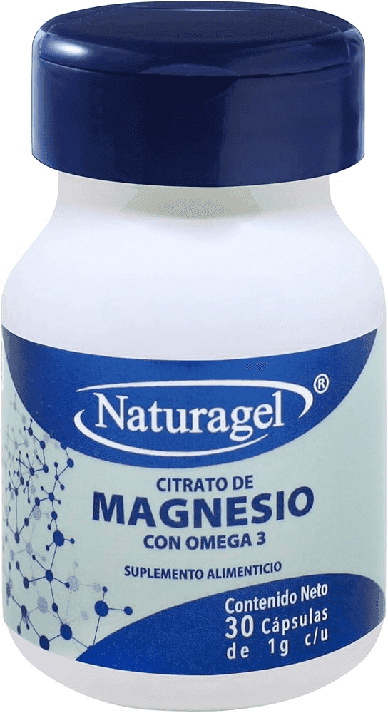 Citrato de Magnesio con Omega 3 caps frasco c/30