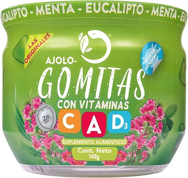 Ajolo gomitas con Vitamina A, D3 Y C frasco c/37 gomitas