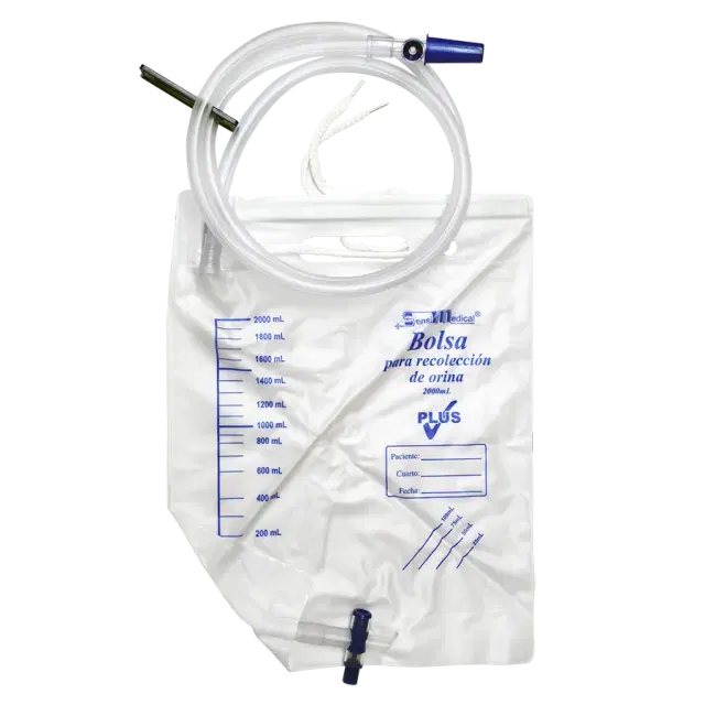 Bolsa para recolección de orina 2000 mL estéril, desechable y atoxica (sensi medical)