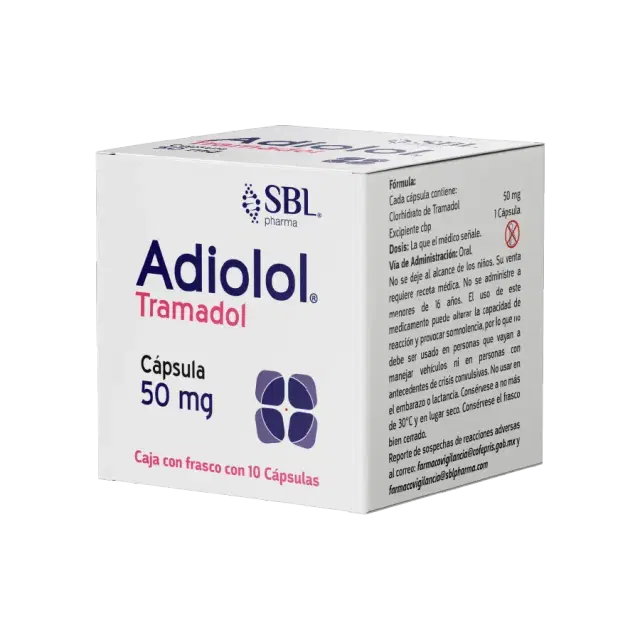 Adiolol 50mg frasco c/10 capsulas