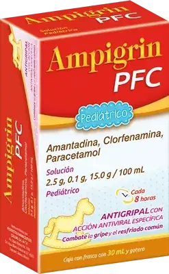 Ampigrin PFC solución pediátrica (Amantadina, Clorfenamina, Paracetamol) Frasco con 30 ml + gotero