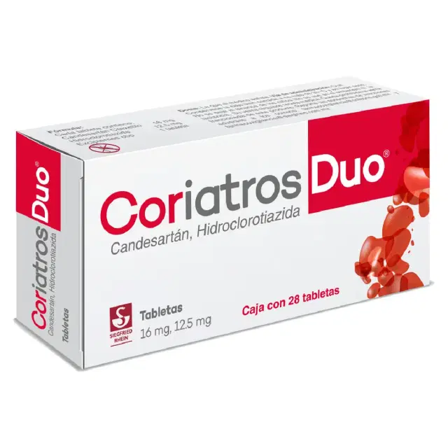 Coriatros Duo 16/12.5 mg – Caja con 28 tabletas