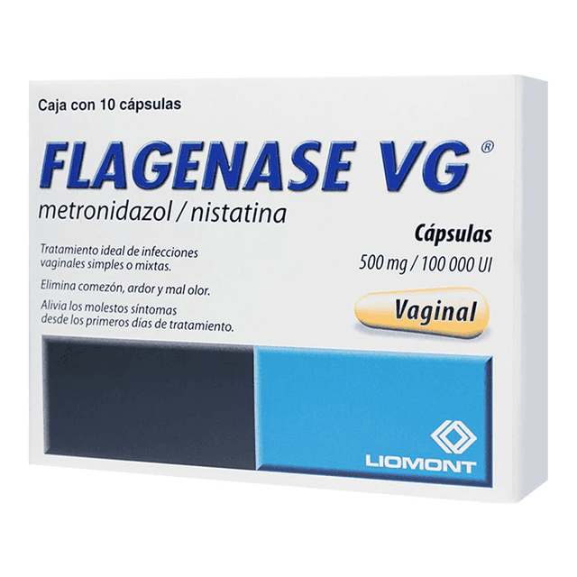 Flagenase VG Caja c/10 cápsulas vaginales