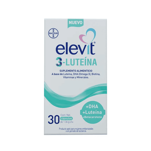 Elevit 3-Luteína caja c/30 cápsulas