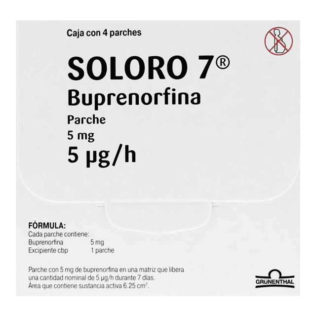 Soloro 7 5mg caja c/4 parches