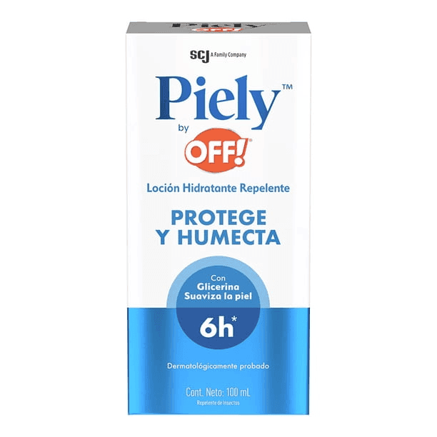 Piely by Off locion hidratante repelente frasco c/100ml