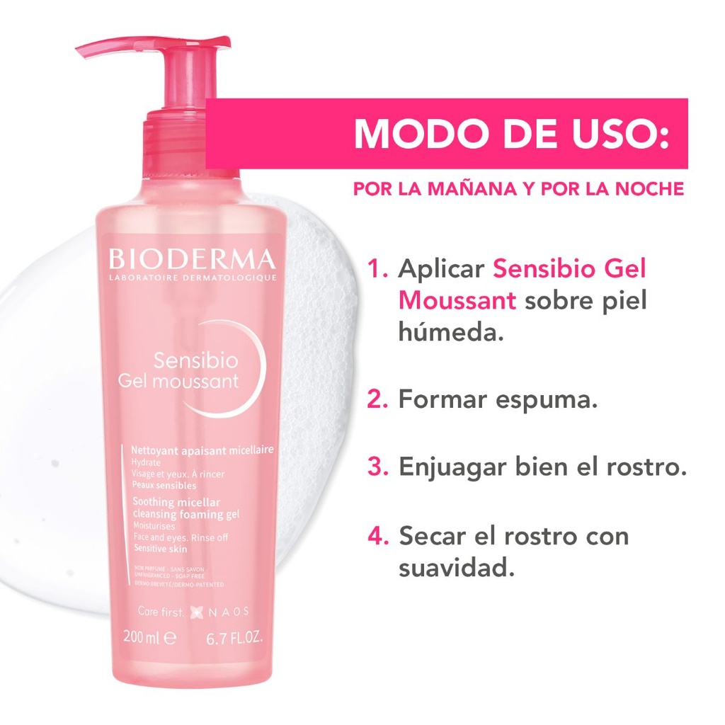 Bioderma Sensibio Gel Moussant 200 Ml