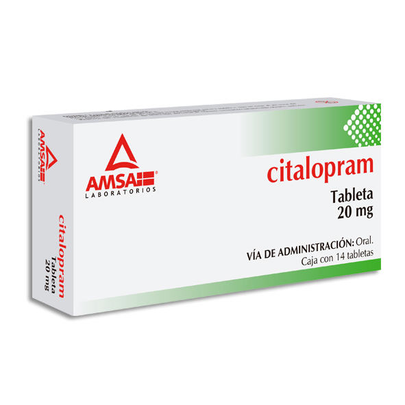 CITALOPRAM TABLETAS 20MG C/14