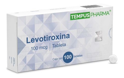 LEVOTIROXINA  100MCG c/100 TABLETAS