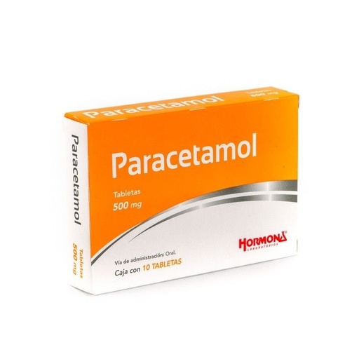 Paracetamol 500mg c/10 tabs.