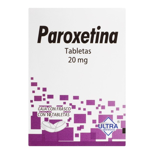 Paroxetina 20mg c/10 tabletas