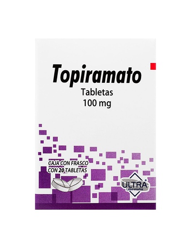 Topiramato 100mg c/20 tabletas