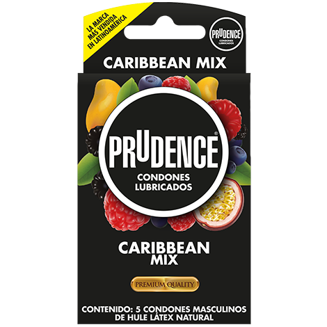 PRUDENCE CARIBBEAN MIX Caja c/ 5 CONDS.