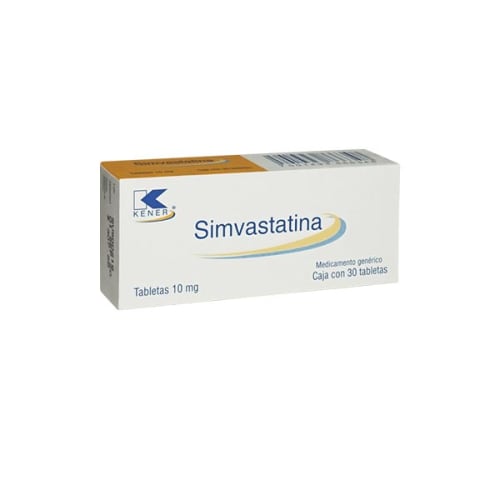 SIMVASTATINA (Kener) c/30 TABS. 10 MG.