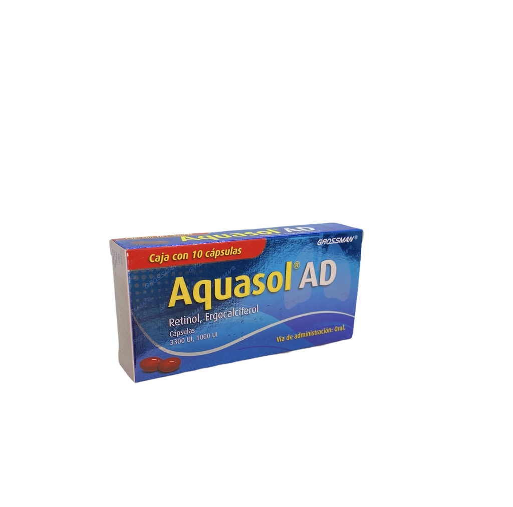 AQUASOL AD CAP 3300 UI / 1000 UI C/10