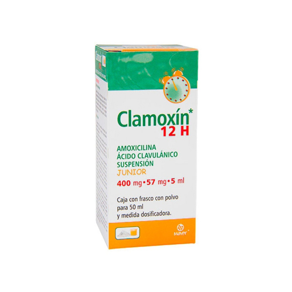 CLAMOXIN 12 H JUNIOR SUSP. 400MG/ 57 MG/ 5 ML