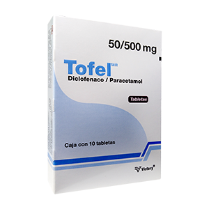 Tofel Tab 50/500 mgs c/10