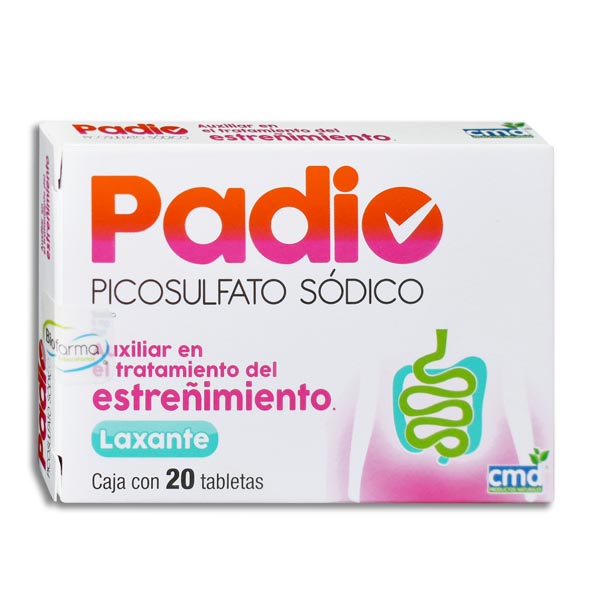 PADIO LAXANTE TAB 5 MG