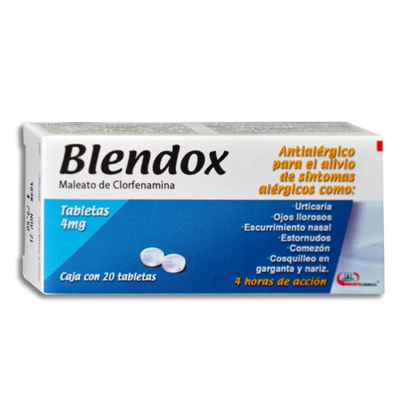 BLENDOX TABLETAS 4 MG C/20