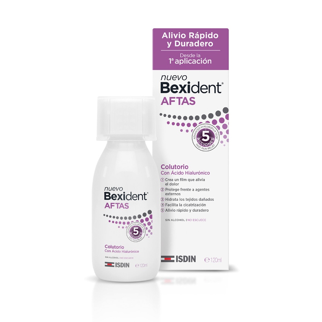 Bexident ISDIN Aftas 5 Acciones 120 Ml