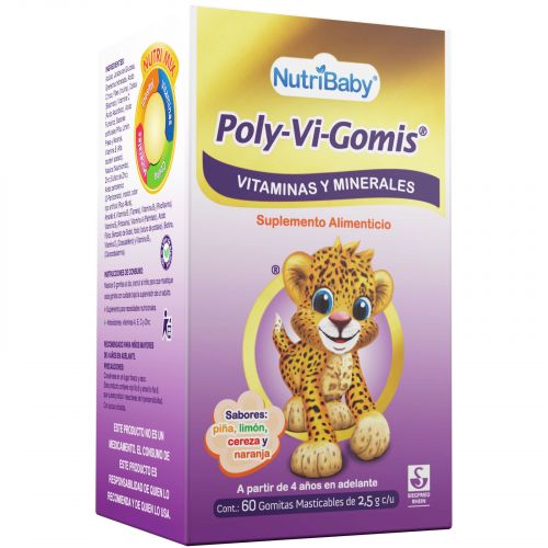 Poly-Vi-Gomis Vitaminas y Minerales C/60