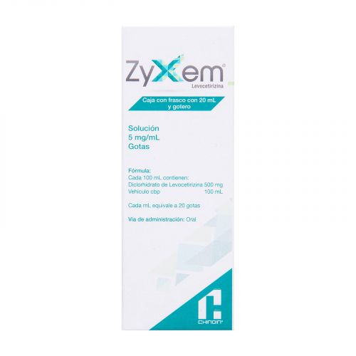 ZYXEM SOLUCION GOTAS 5 MG/ML 20 ML