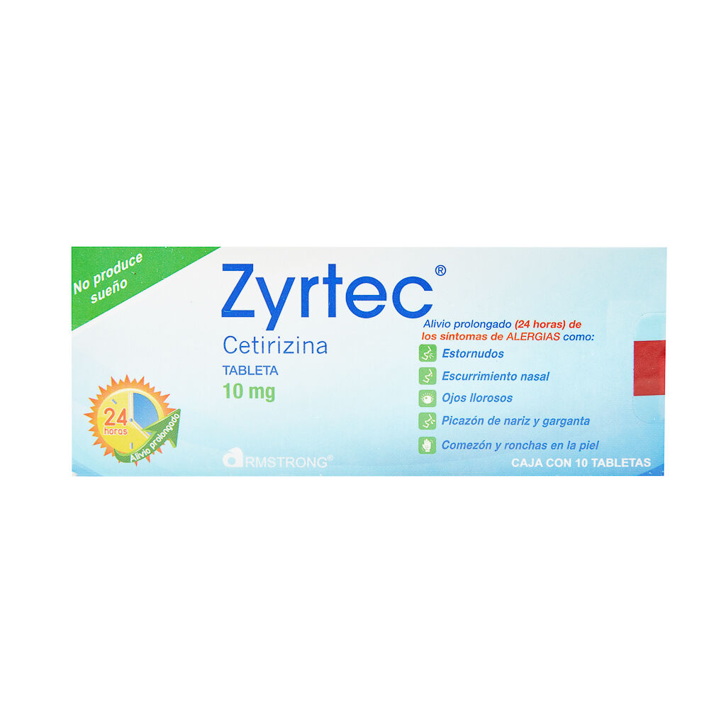 Zyrtec 10Mg 10 Tabs