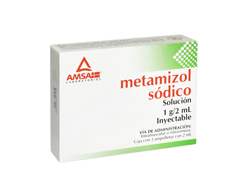 METAMIZOL SODICO SOLUCION INYECTABLE 1G /2 ML C/3