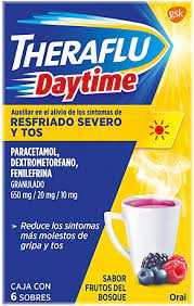 THERAFLU DAYTIME GRANULADO 650 MG/ 20 MG/ 10 MG C/6 SOBRES