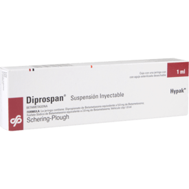 DIPROSPAN SOLUCION INYECTABLE 5MG/ 2MG/ ML