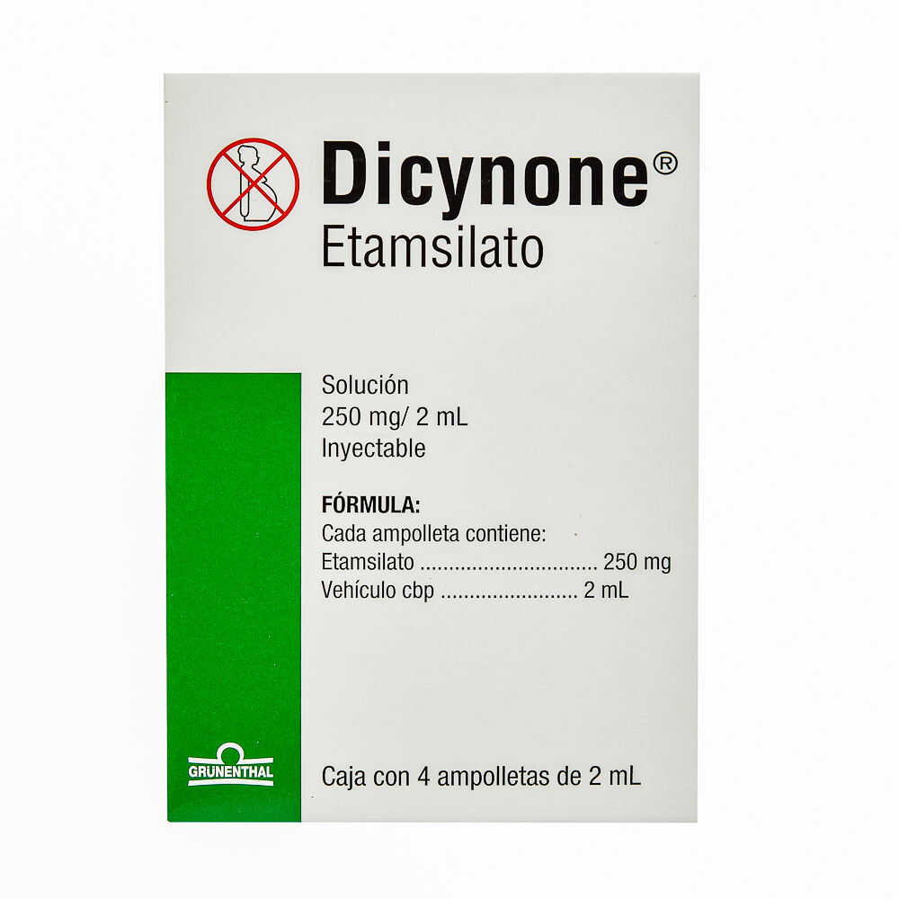 Dicynone solucion 250mg/2ml c/4 ampolletas