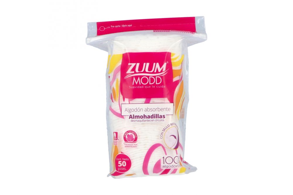 Algodon Zuum almohadilla circular 50pz