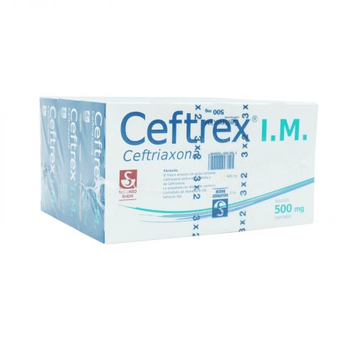 Ceftrex I.M. 500mg/2ml frasco amp 3pz