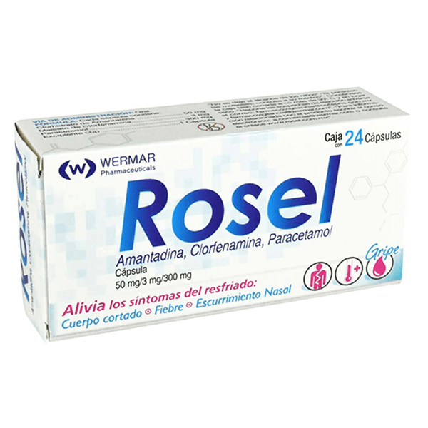 Rosel 50/3/300mg c/24 cap