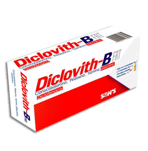 Diclovith-B-FRT c/3 ampolletas inyectables