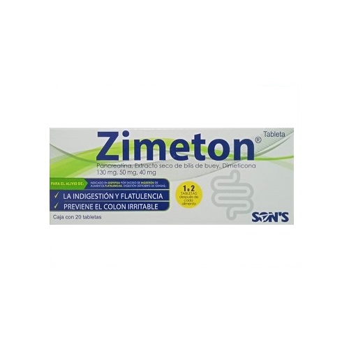 ZIMETON TABLETAS 130MG/50MG/40MG C/20