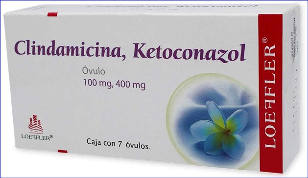 CLINDAMICINA/ KETOCONAZOL 100MG/400MG C/7OVULOS