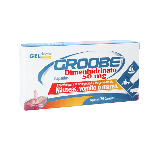 GROOBE CAPSULAS 50 MG C/24