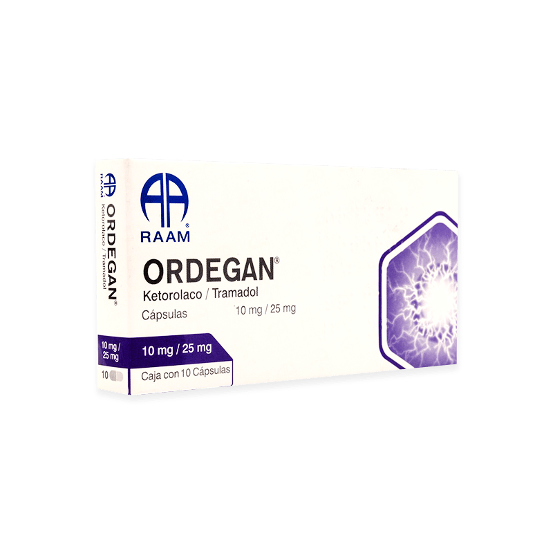 ORDEGAN  CAPSULAS 10MG/ 25MG C/10