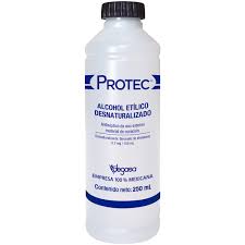 ALCOHOL ETILICO DESNATURALIZADO 70° PROTEC 250 ML