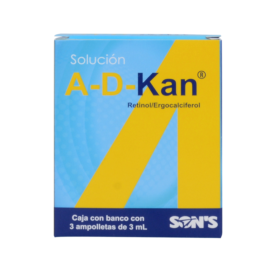 A-D-KAN (VIT A/VIT D3) 3AMP SOL